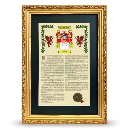 Landeck Deluxe Armorial Framed - Gold