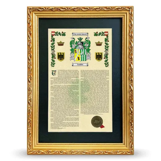 Landen Deluxe Armorial Framed - Gold