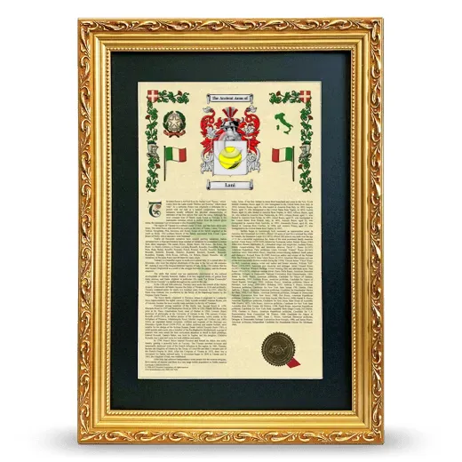 Lani Deluxe Armorial Framed - Gold