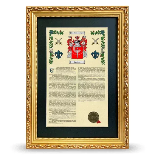 Lantiere Deluxe Armorial Framed - Gold