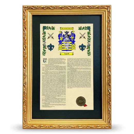 Lapach Deluxe Armorial Framed - Gold