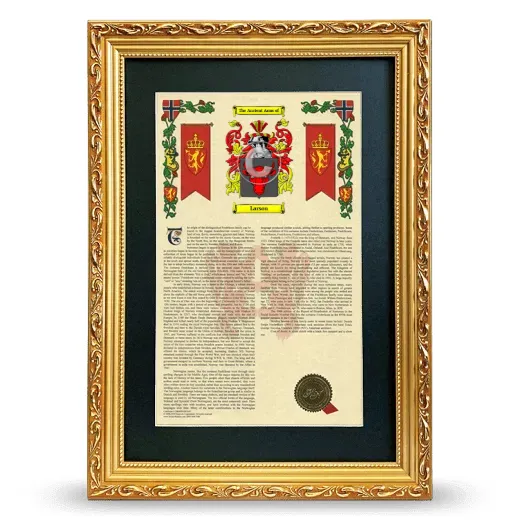 Larson Deluxe Armorial Framed - Gold