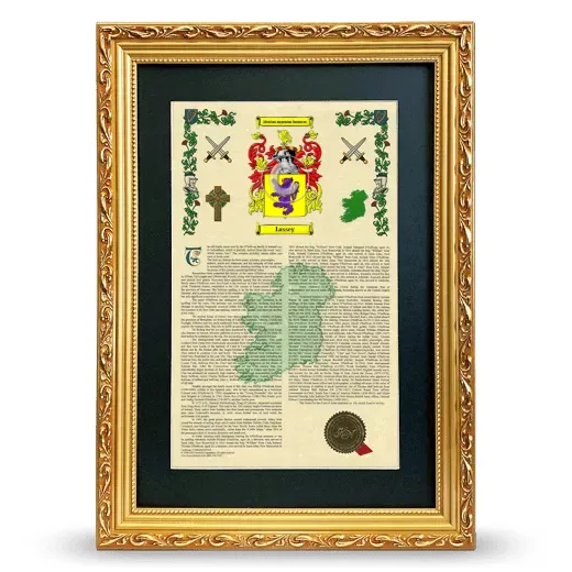 Lassey Deluxe Armorial Framed - Gold