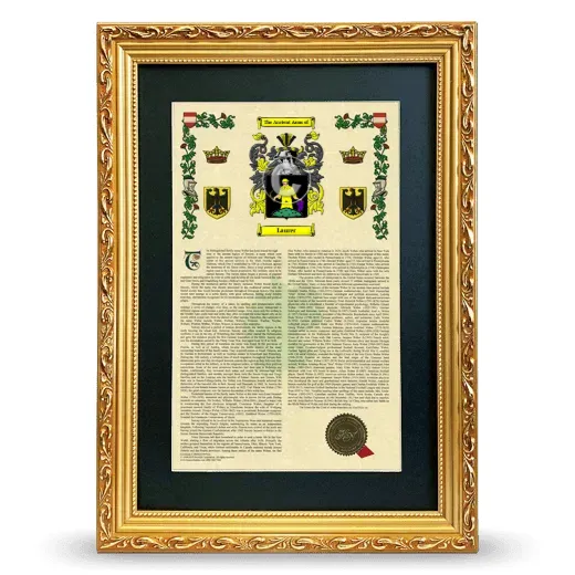 Laurer Deluxe Armorial Framed - Gold