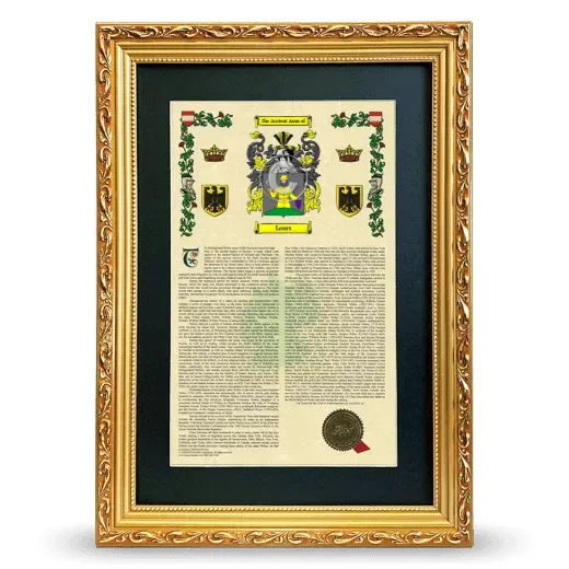 Laurs Deluxe Armorial Framed - Gold