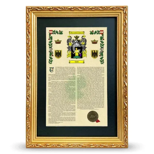 Laus Deluxe Armorial Framed - Gold