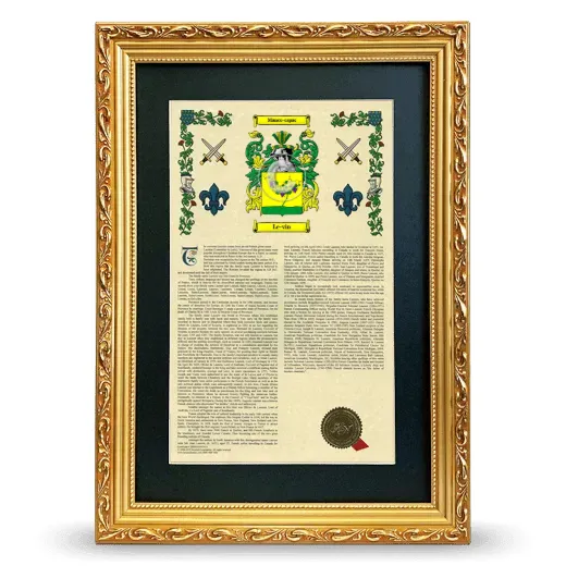 Le-vin Deluxe Armorial Framed - Gold