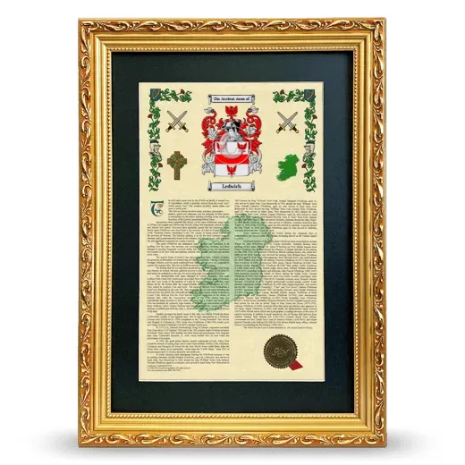 Ledwich Deluxe Armorial Framed - Gold