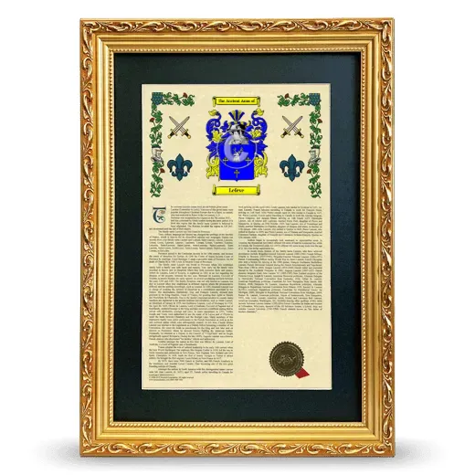 Lefeve Deluxe Armorial Framed - Gold