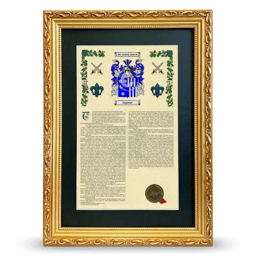 Legasse Deluxe Armorial Framed - Gold