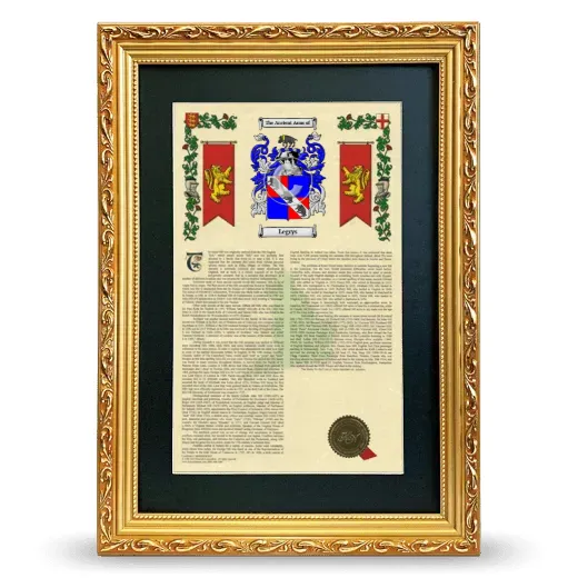 Legrys Deluxe Armorial Framed - Gold