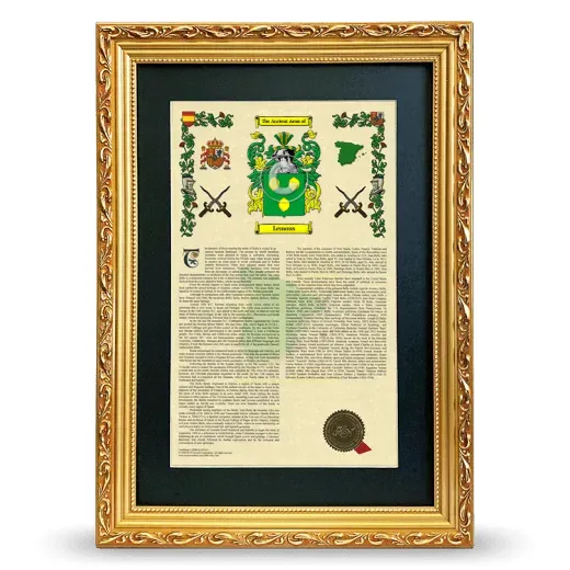 Lemons Deluxe Armorial Framed - Gold