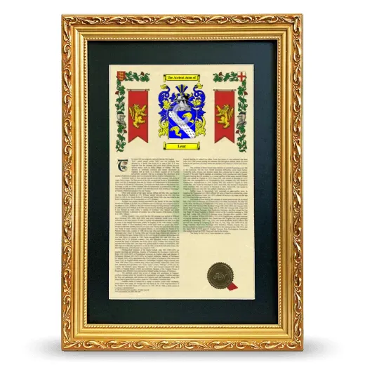 Lent Deluxe Armorial Framed - Gold