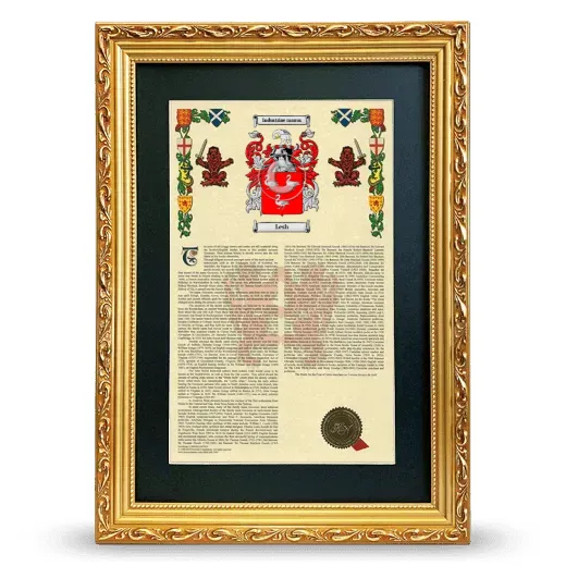 Lesh Deluxe Armorial Framed - Gold