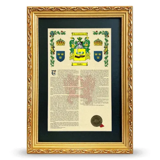 Linden Deluxe Armorial Framed - Gold