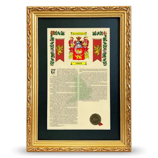 Lindsell Deluxe Armorial Framed - Gold