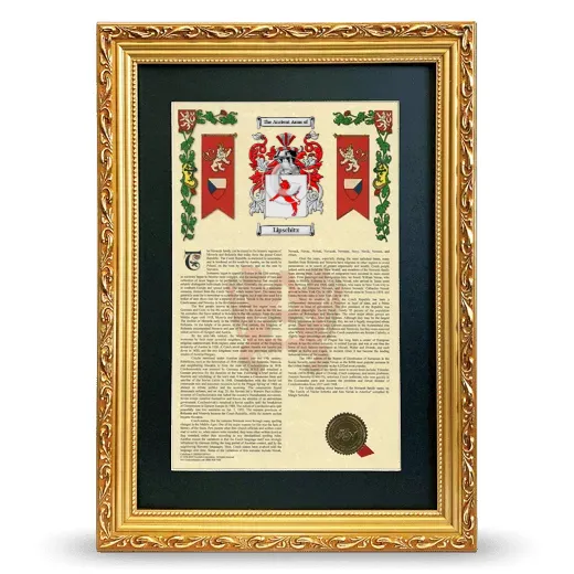 Lipschitz Deluxe Armorial Framed - Gold
