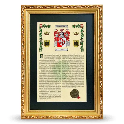 Litten Deluxe Armorial Framed - Gold