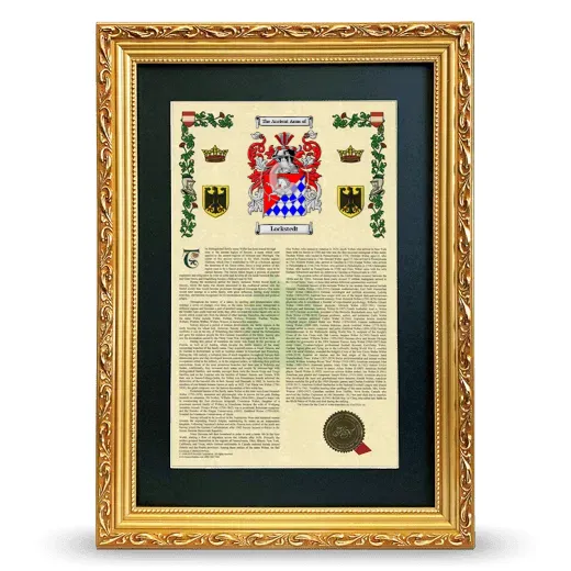 Lockstedt Deluxe Armorial Framed - Gold
