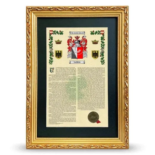 Loeblein Deluxe Armorial Framed - Gold