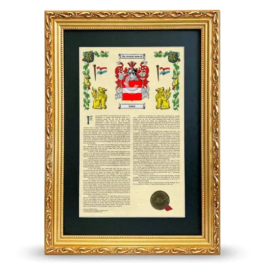 Loen Deluxe Armorial Framed - Gold