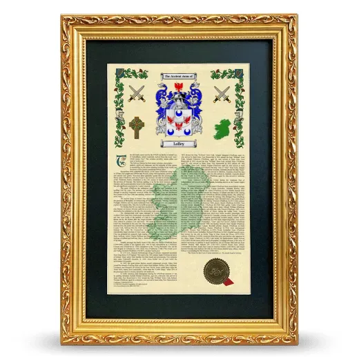Lolley Deluxe Armorial Framed - Gold