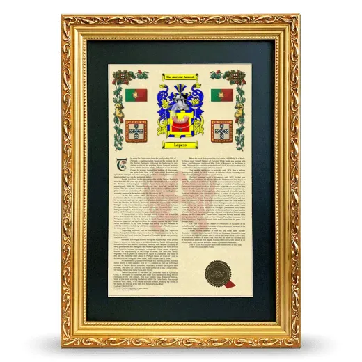 Lopess Deluxe Armorial Framed - Gold