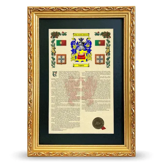 Lopesz Deluxe Armorial Framed - Gold