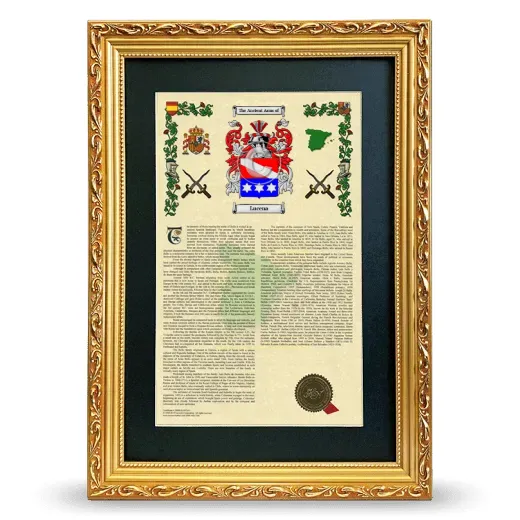 Lucena Deluxe Armorial Framed - Gold