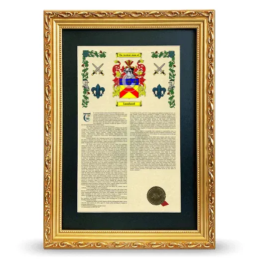Lumbard Deluxe Armorial Framed - Gold