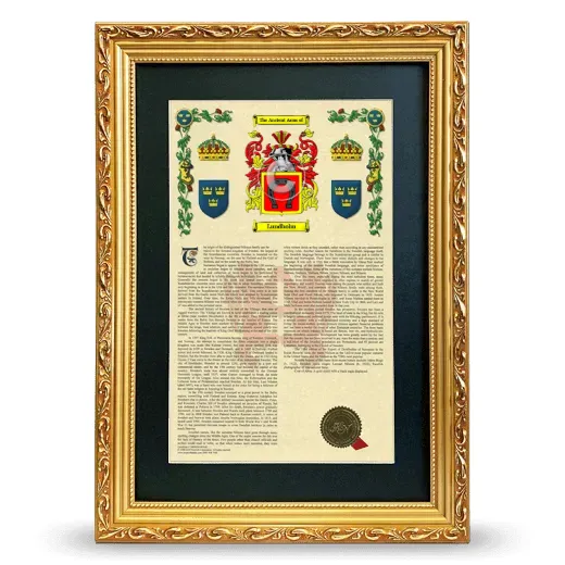 Lundholm Deluxe Armorial Framed - Gold