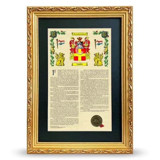 Lynden Deluxe Armorial Framed - Gold