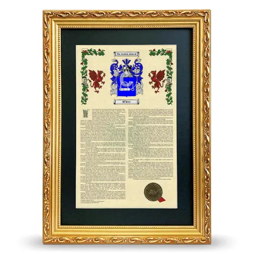M'lees Deluxe Armorial Framed - Gold