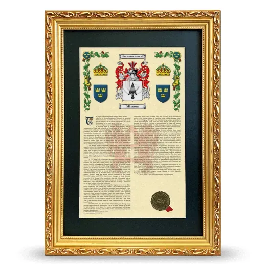 Månsson Deluxe Armorial Framed - Gold