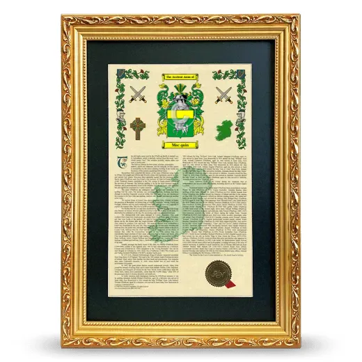 Mac quin Deluxe Armorial Framed - Gold