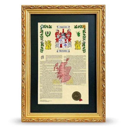 MacCracken Deluxe Armorial Framed - Gold