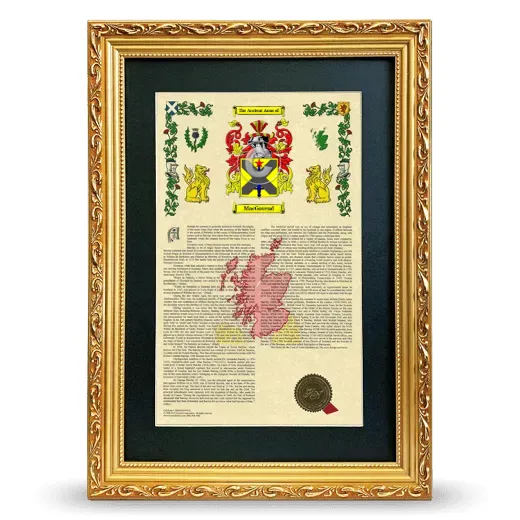 MacGovend Deluxe Armorial Framed - Gold
