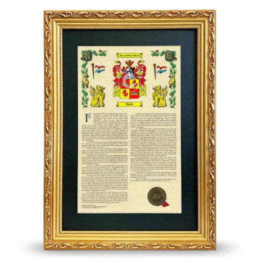 Mack Deluxe Armorial Framed - Gold