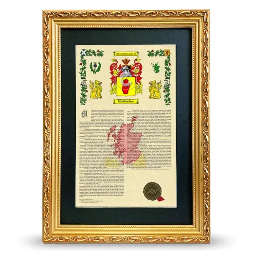 MacKeachey Deluxe Armorial Framed - Gold