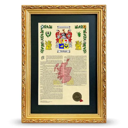 MacKeggie Deluxe Armorial Framed - Gold