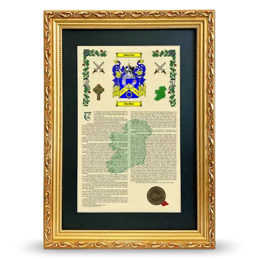 MacKye Deluxe Armorial Framed - Gold