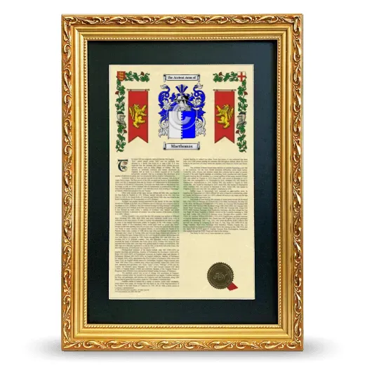 Macthomas Deluxe Armorial Framed - Gold