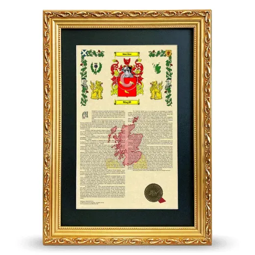 Magill Deluxe Armorial Framed - Gold