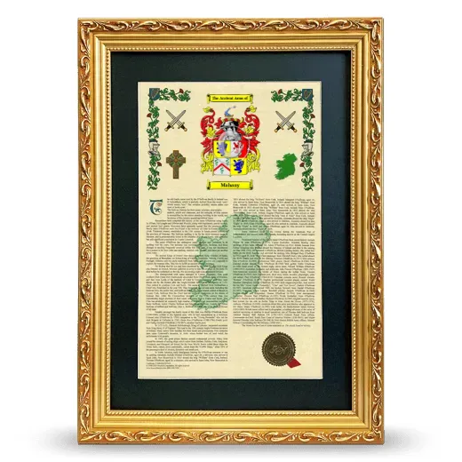 Mahany Deluxe Armorial Framed - Gold