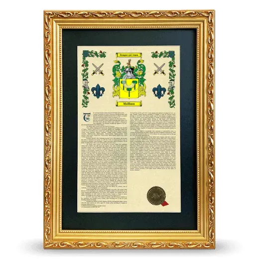 Mailloux Deluxe Armorial Framed - Gold