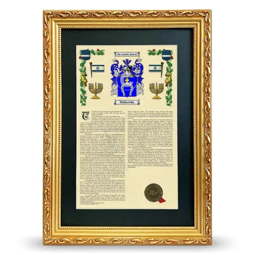 Malinovsky Deluxe Armorial Framed - Gold