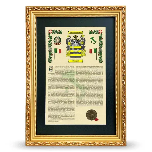 Mangini Deluxe Armorial Framed - Gold