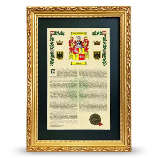 Manire Deluxe Armorial Framed - Gold