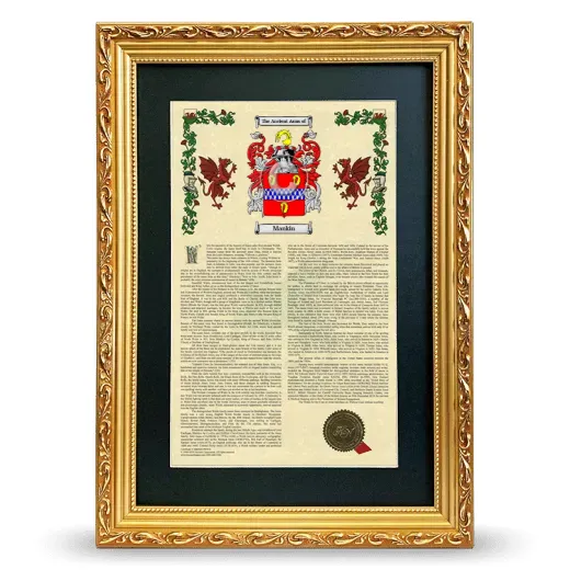 Mankin Deluxe Armorial Framed - Gold