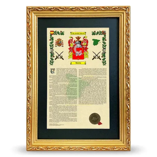 Marcia Deluxe Armorial Framed - Gold